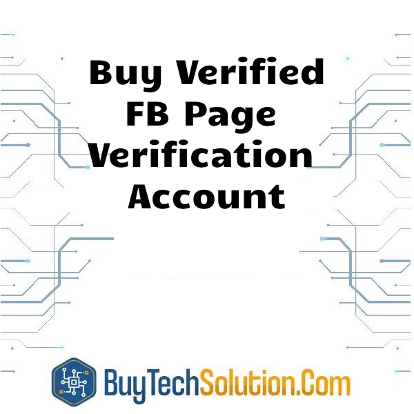 Buy FB Page verification Account